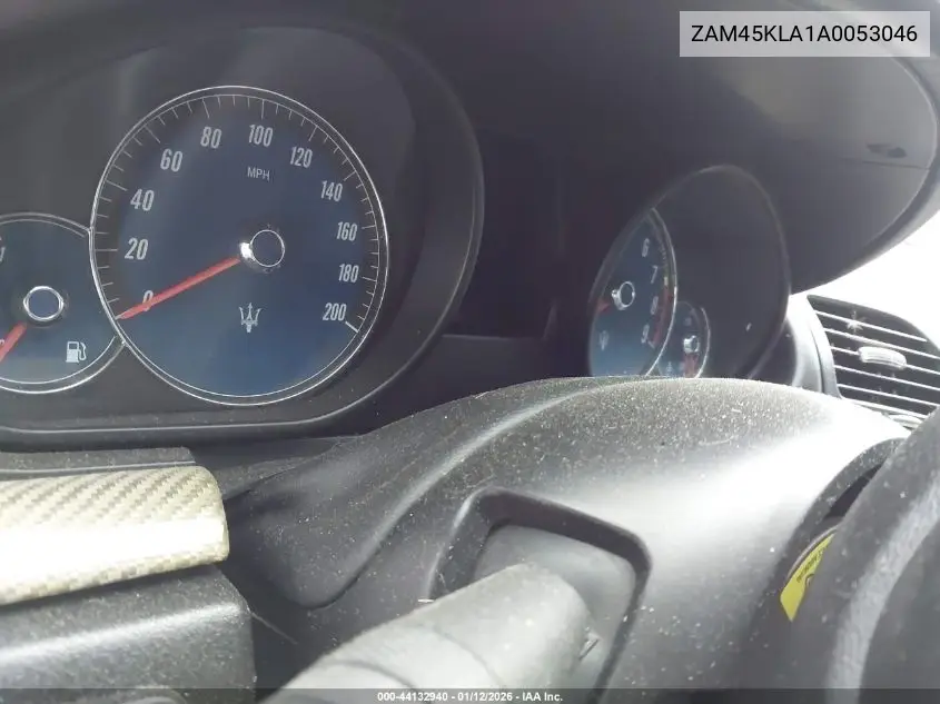 2010 Maserati Granturismo S Automatic VIN: ZAM45KLA1A0053046 Lot: 44132940