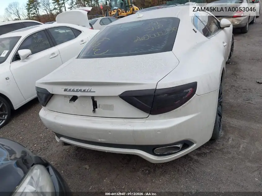 2010 Maserati Granturismo S Automatic VIN: ZAM45KLA1A0053046 Lot: 44132940