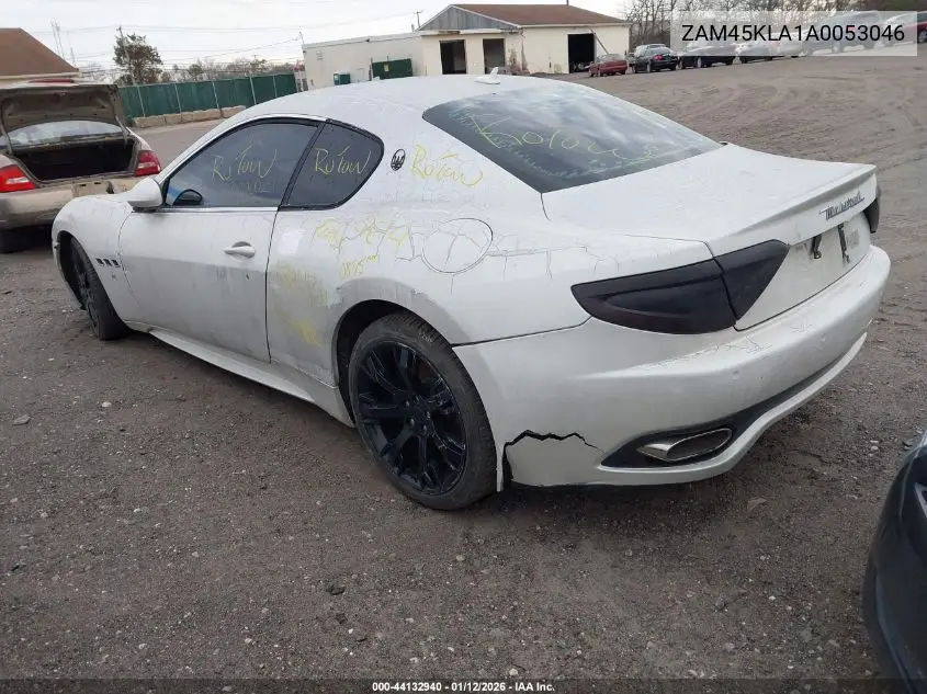 2010 Maserati Granturismo S Automatic VIN: ZAM45KLA1A0053046 Lot: 44132940