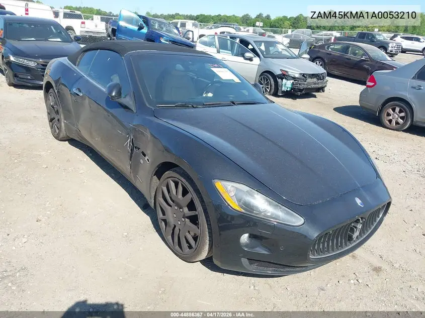 2010 Maserati Granturismo VIN: ZAM45KMA1A0053210 Lot: 44886367
