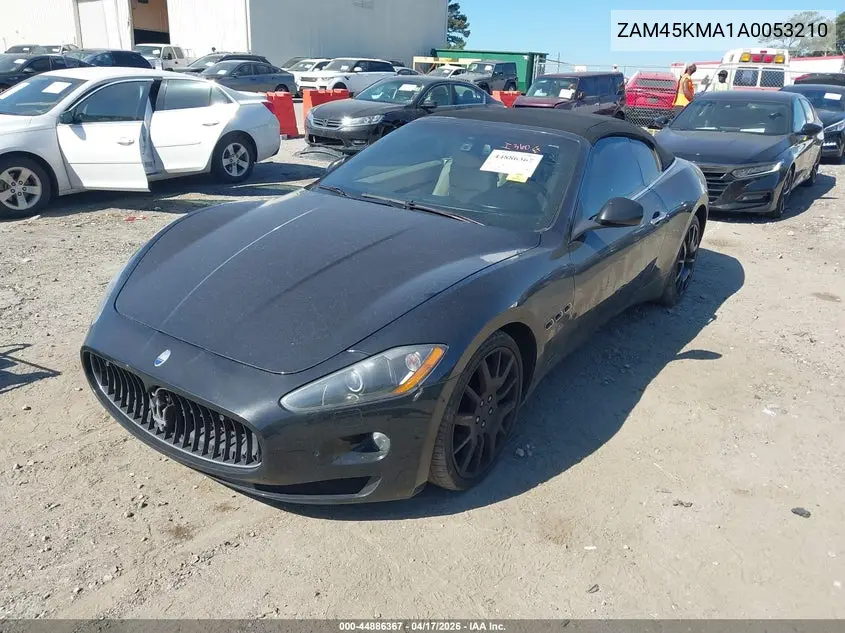 2010 Maserati Granturismo VIN: ZAM45KMA1A0053210 Lot: 44886367