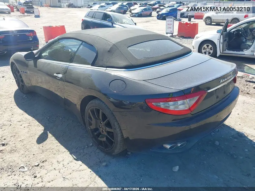 2010 Maserati Granturismo VIN: ZAM45KMA1A0053210 Lot: 44886367
