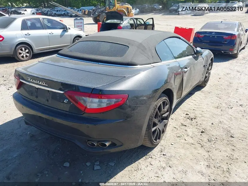 2010 Maserati Granturismo VIN: ZAM45KMA1A0053210 Lot: 44886367