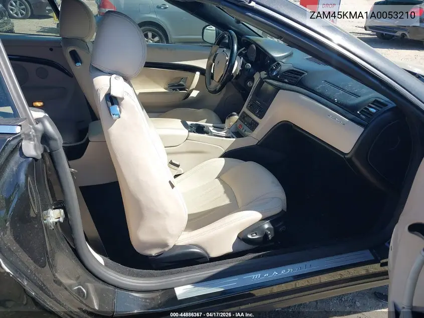 2010 Maserati Granturismo VIN: ZAM45KMA1A0053210 Lot: 44886367