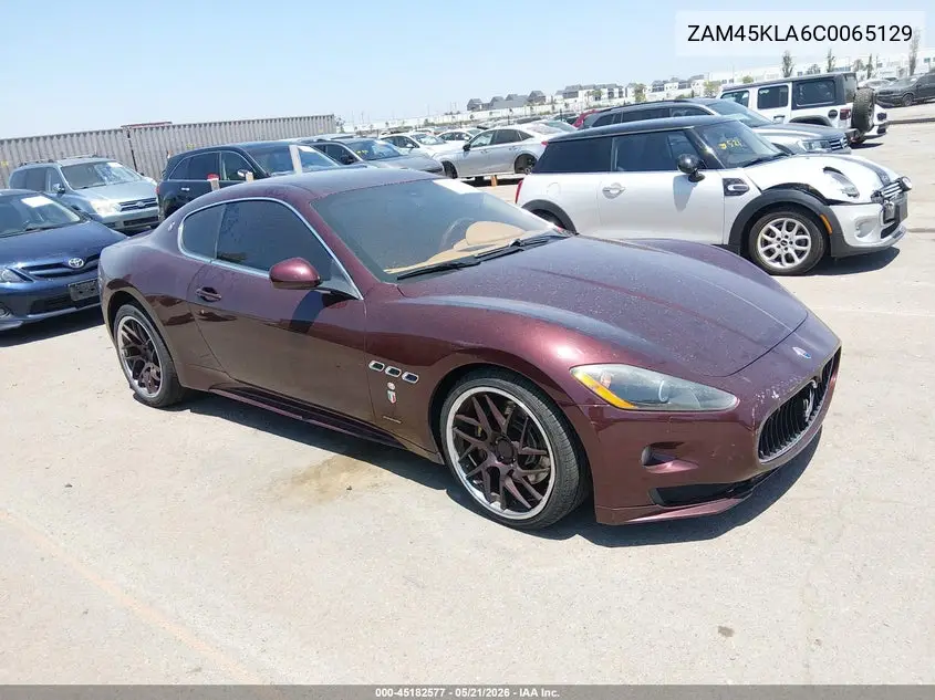 2012 Maserati Granturismo S Automatic VIN: ZAM45KLA6C0065129 Lot: 45182577