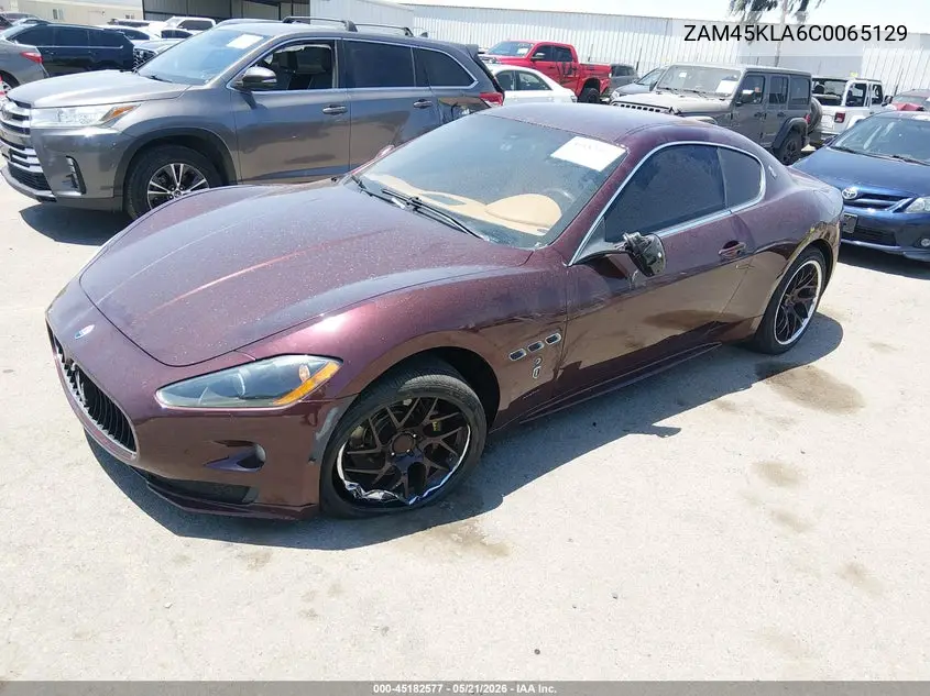 2012 Maserati Granturismo S Automatic VIN: ZAM45KLA6C0065129 Lot: 45182577