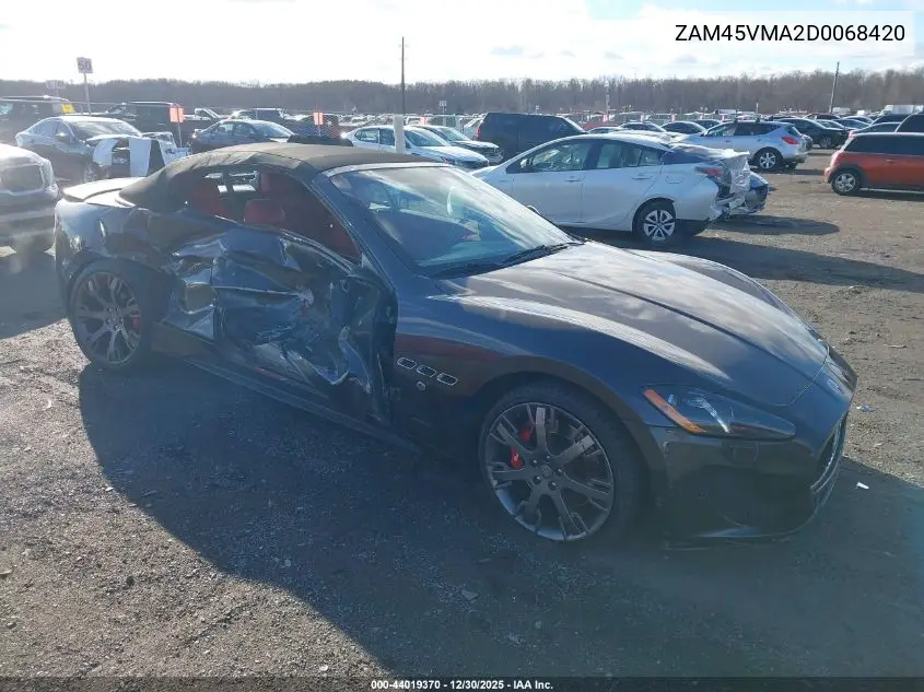 2013 Maserati Granturismo Sport VIN: ZAM45VMA2D0068420 Lot: 44019370