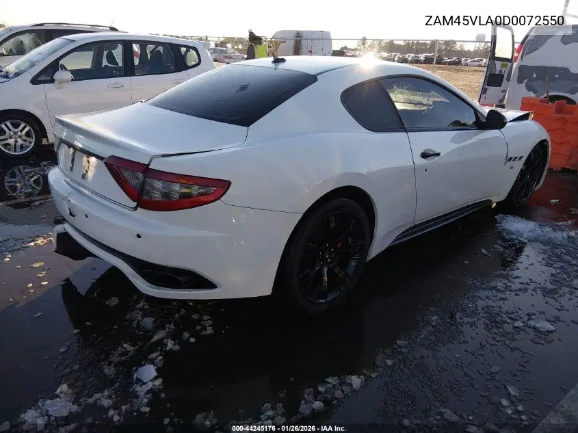 2013 Maserati Granturismo Mc/Sport VIN: ZAM45VLA0D0072550 Lot: 44245176