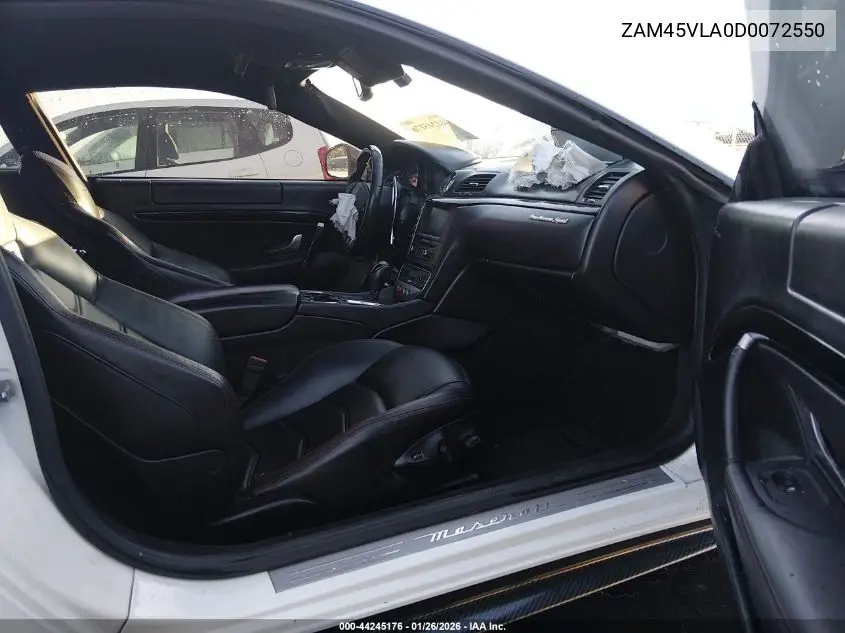 2013 Maserati Granturismo Mc/Sport VIN: ZAM45VLA0D0072550 Lot: 44245176