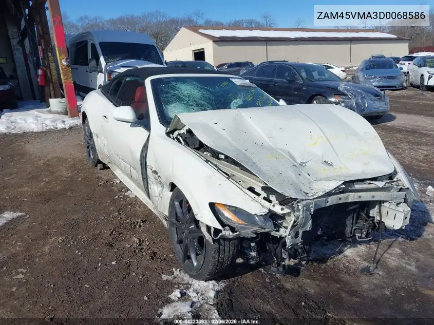 2013 Maserati Granturismo Sport VIN: ZAM45VMA3D0068586 Lot: 44323393