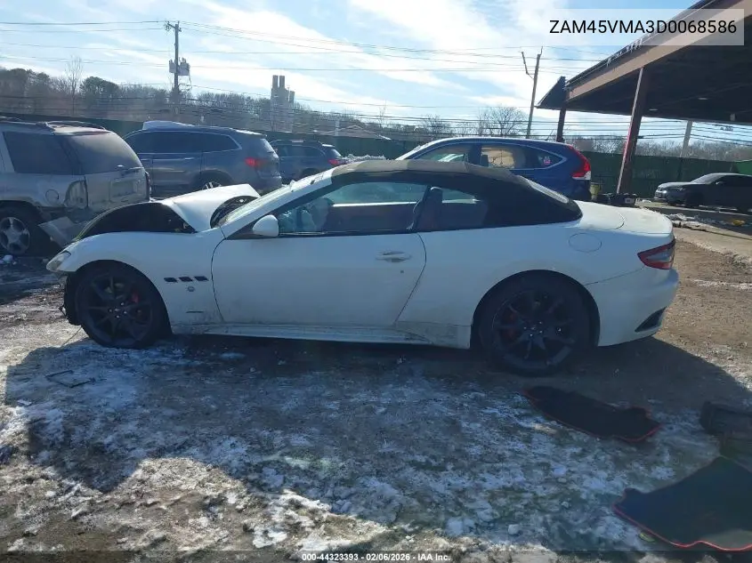 2013 Maserati Granturismo Sport VIN: ZAM45VMA3D0068586 Lot: 44323393