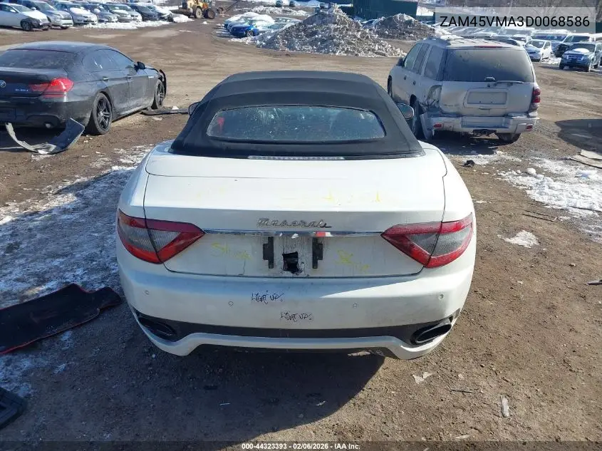 2013 Maserati Granturismo Sport VIN: ZAM45VMA3D0068586 Lot: 44323393
