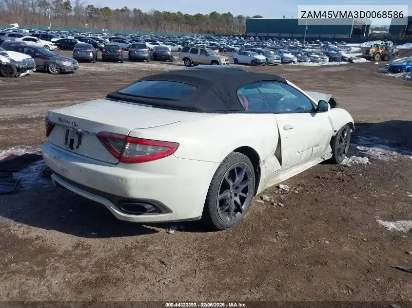 2013 Maserati Granturismo Sport VIN: ZAM45VMA3D0068586 Lot: 44323393