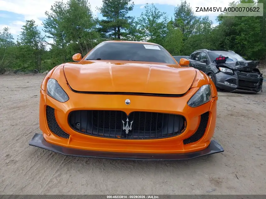 2013 Maserati Granturismo Mc/Sport VIN: ZAM45VLA0D0070622 Lot: 45233814