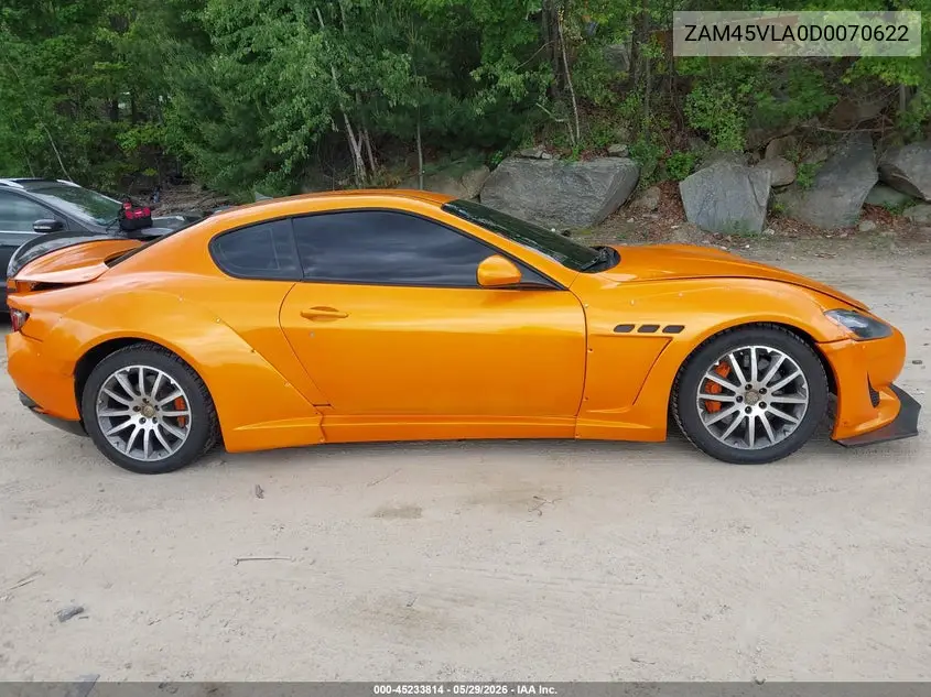 2013 Maserati Granturismo Mc/Sport VIN: ZAM45VLA0D0070622 Lot: 45233814