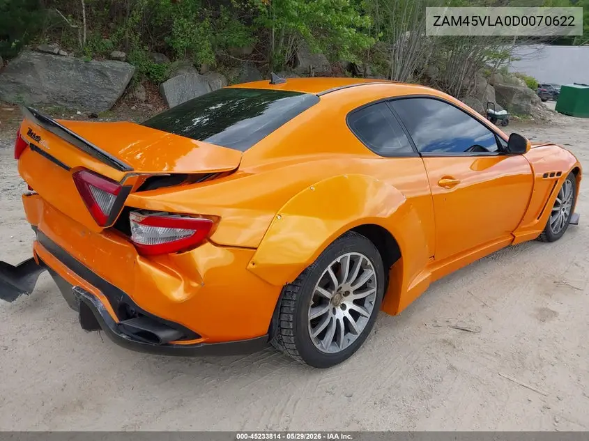 2013 Maserati Granturismo Mc/Sport VIN: ZAM45VLA0D0070622 Lot: 45233814