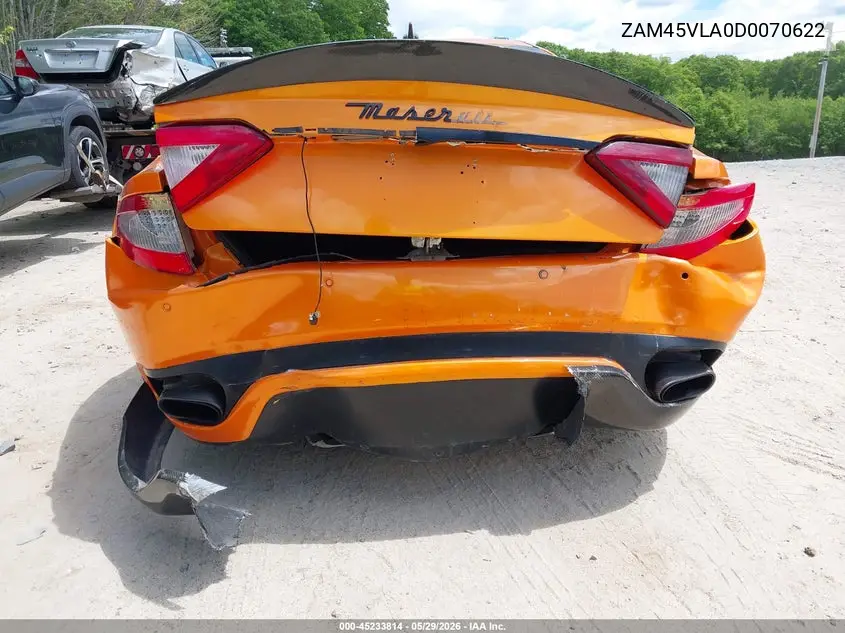 2013 Maserati Granturismo Mc/Sport VIN: ZAM45VLA0D0070622 Lot: 45233814