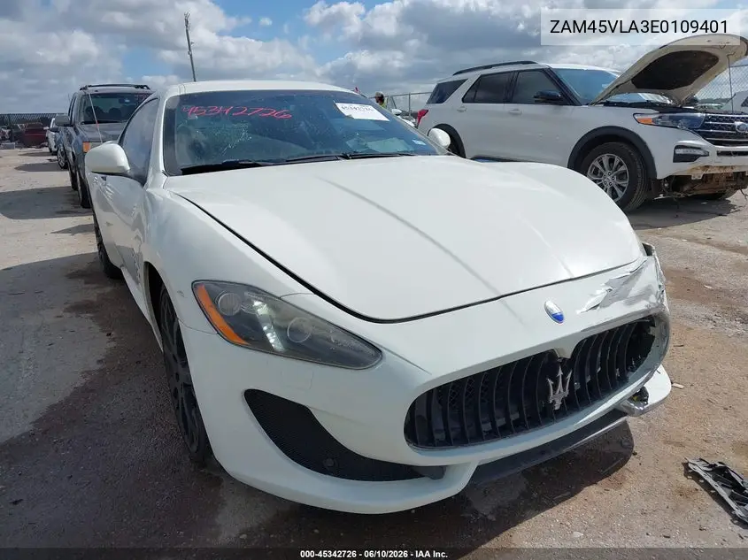 2014 Maserati Granturismo Mc/Sport VIN: ZAM45VLA3E0109401 Lot: 45342726