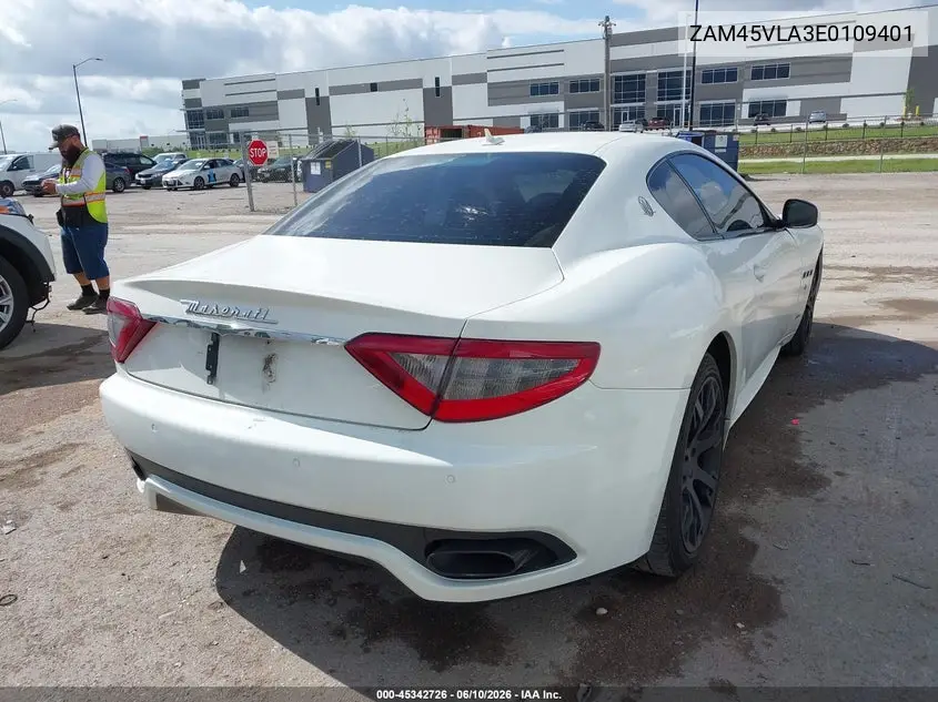 2014 Maserati Granturismo Mc/Sport VIN: ZAM45VLA3E0109401 Lot: 45342726