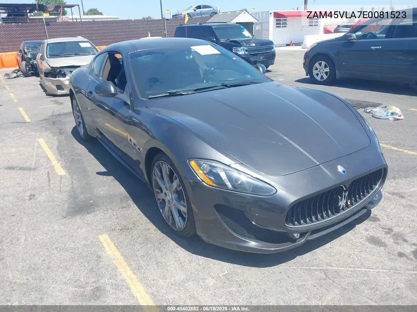 2014 Maserati Granturismo Mc/Sport VIN: ZAM45VLA7E0081523 Lot: 45402882