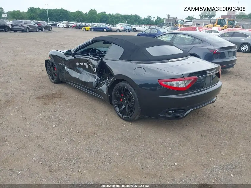 2014 Maserati Granturismo Mc/Sport VIN: ZAM45VMA3E0093408 Lot: 45520806