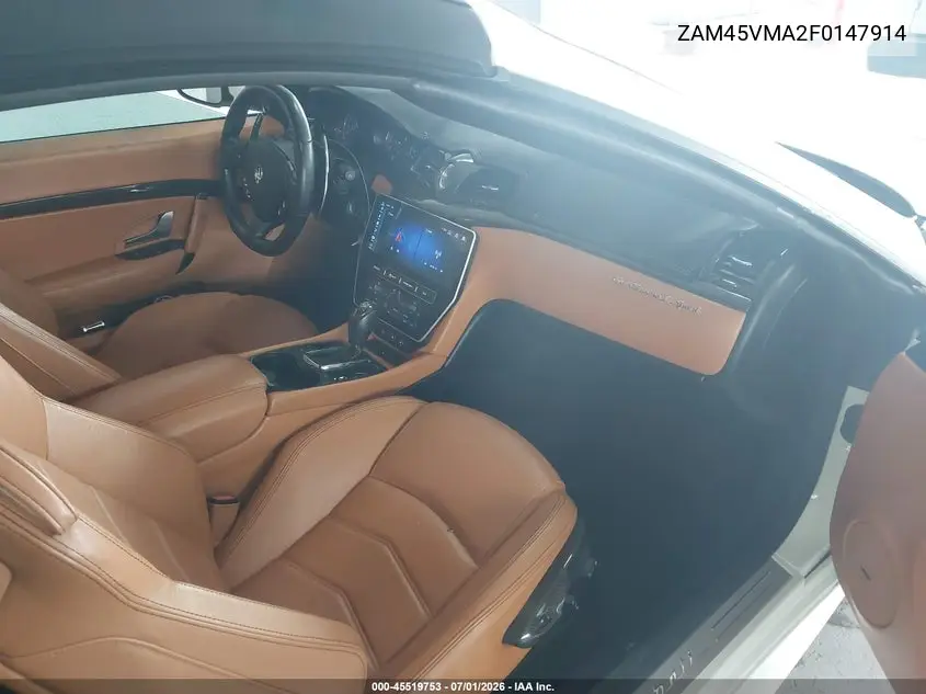 2015 Maserati Granturismo Mc/Mc Centennial/Sport VIN: ZAM45VMA2F0147914 Lot: 45519753