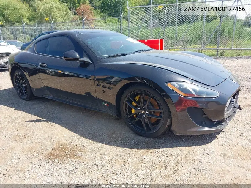 2016 Maserati Granturismo Mc/Mc Centennial/Sport VIN: ZAM45VLA1G0177456 Lot: 45602521