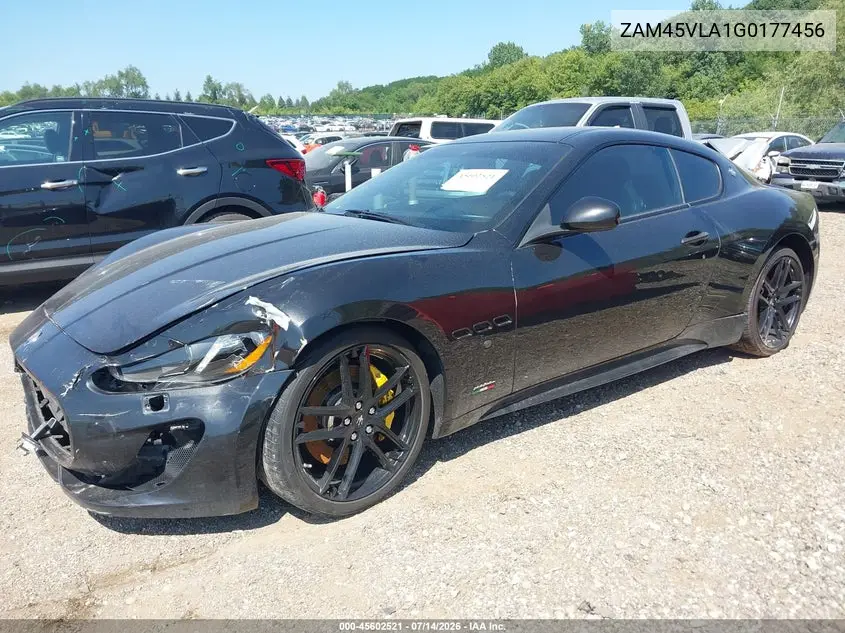 2016 Maserati Granturismo Mc/Mc Centennial/Sport VIN: ZAM45VLA1G0177456 Lot: 45602521