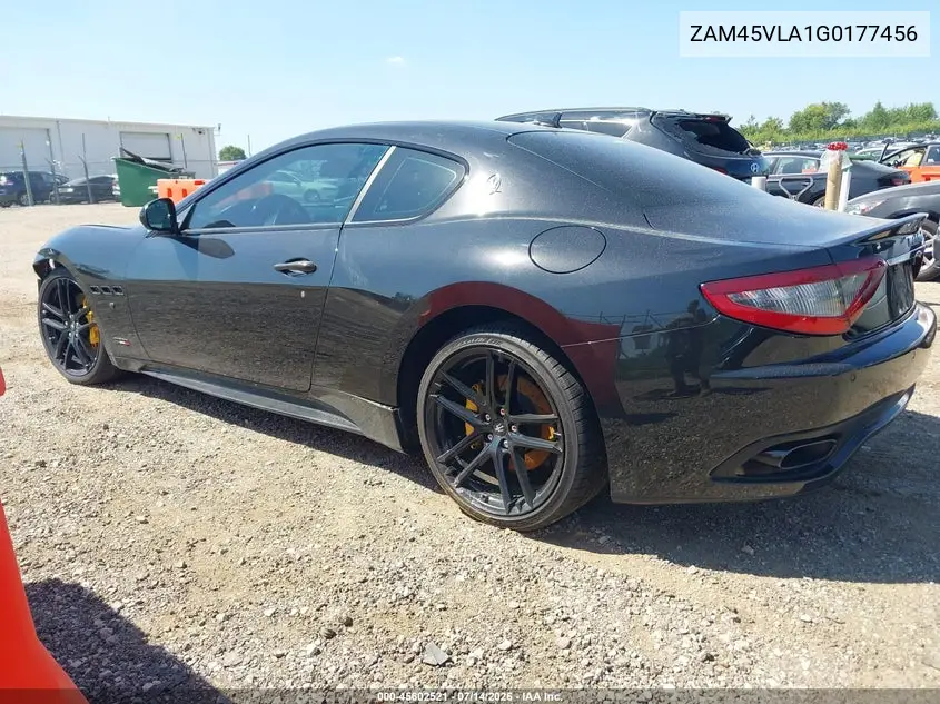 2016 Maserati Granturismo Mc/Mc Centennial/Sport VIN: ZAM45VLA1G0177456 Lot: 45602521