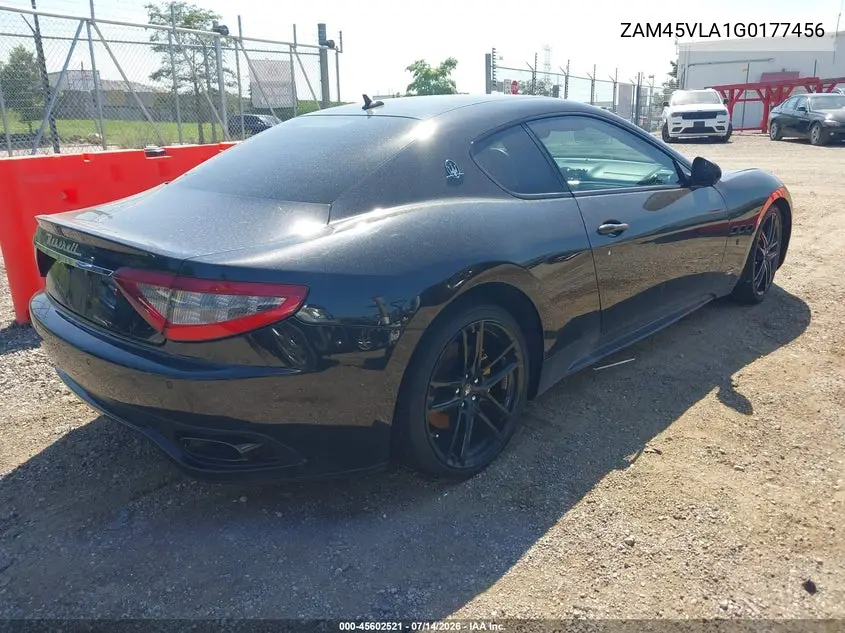 2016 Maserati Granturismo Mc/Mc Centennial/Sport VIN: ZAM45VLA1G0177456 Lot: 45602521