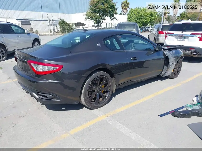 2017 Maserati Granturismo Mc/Mc Centennial/Sport VIN: ZAM45VLA4H0186525 Lot: 45316930