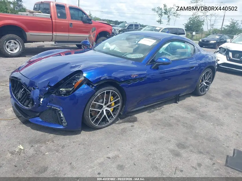 2024 Maserati Granturismo Trofeo VIN: ZAMBMVDB0RX440502 Lot: 45191662