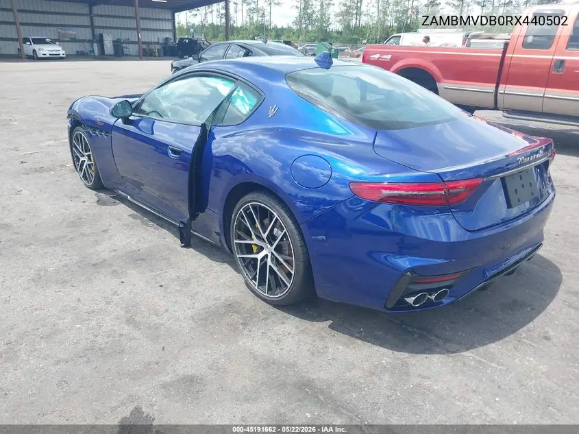 2024 Maserati Granturismo Trofeo VIN: ZAMBMVDB0RX440502 Lot: 45191662