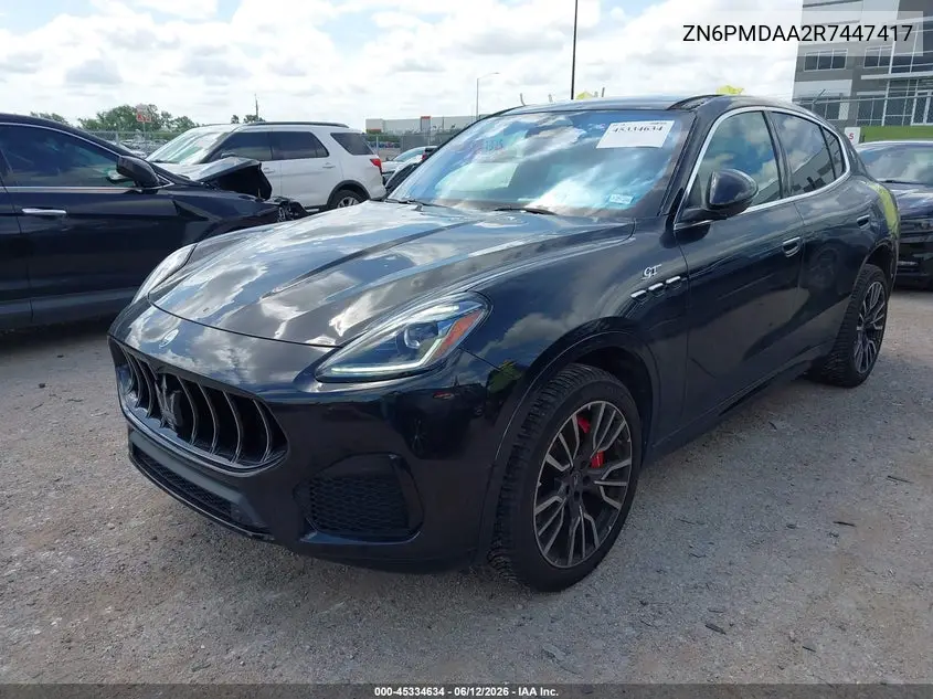 2024 Maserati Grecale Gt VIN: ZN6PMDAA2R7447417 Lot: 45334634