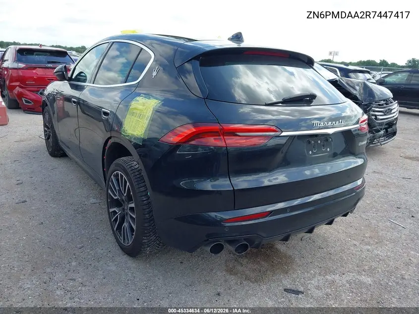 2024 Maserati Grecale Gt VIN: ZN6PMDAA2R7447417 Lot: 45334634