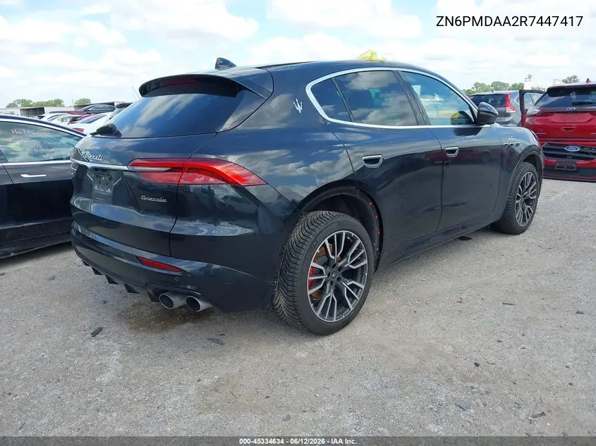 2024 Maserati Grecale Gt VIN: ZN6PMDAA2R7447417 Lot: 45334634