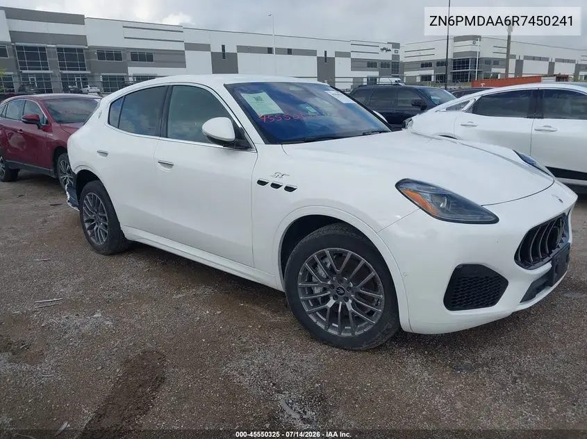 2024 Maserati Grecale Gt VIN: ZN6PMDAA6R7450241 Lot: 45550325