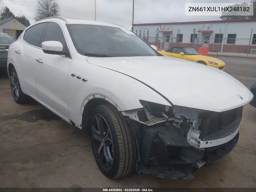 2017 Maserati Levante VIN: ZN661XUL1HX248182 Lot: 44382802