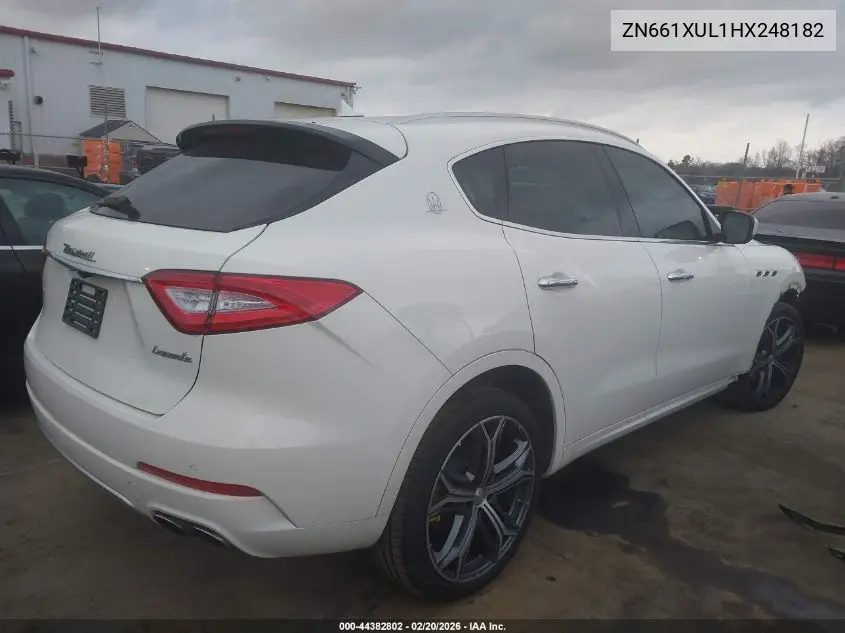 2017 Maserati Levante VIN: ZN661XUL1HX248182 Lot: 44382802