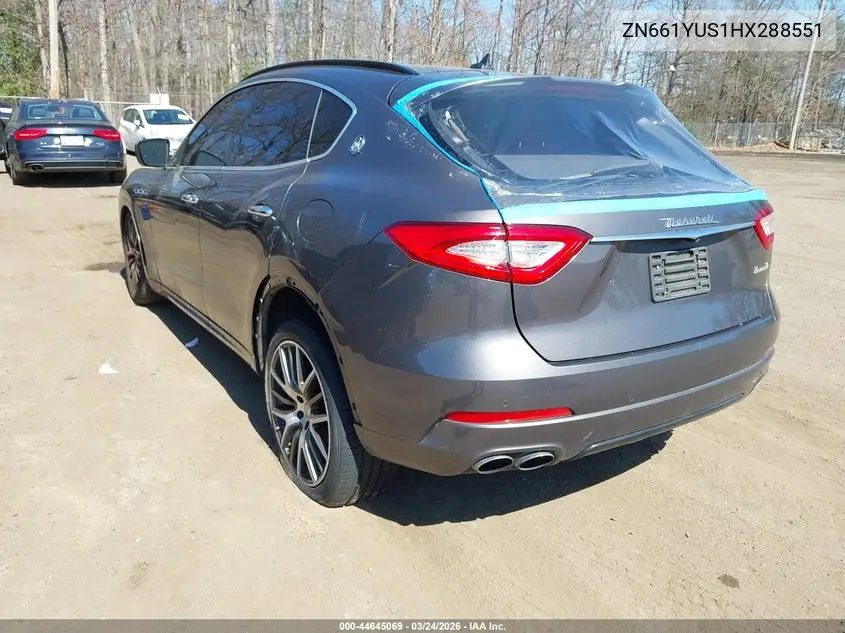 2017 Maserati Levante S VIN: ZN661YUS4HX288551 Lot: 44645069
