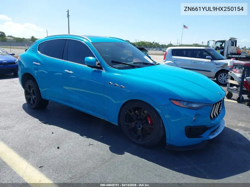 2017 Maserati Levante S VIN: ZN661YUL9HX250154 Lot: 44845751