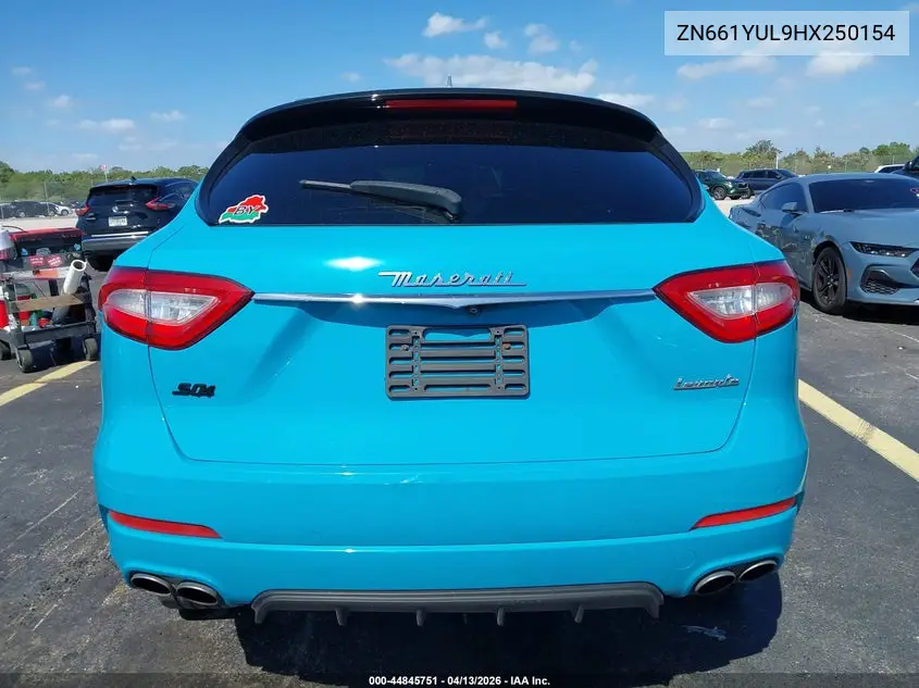 2017 Maserati Levante S VIN: ZN661YUL9HX250154 Lot: 44845751
