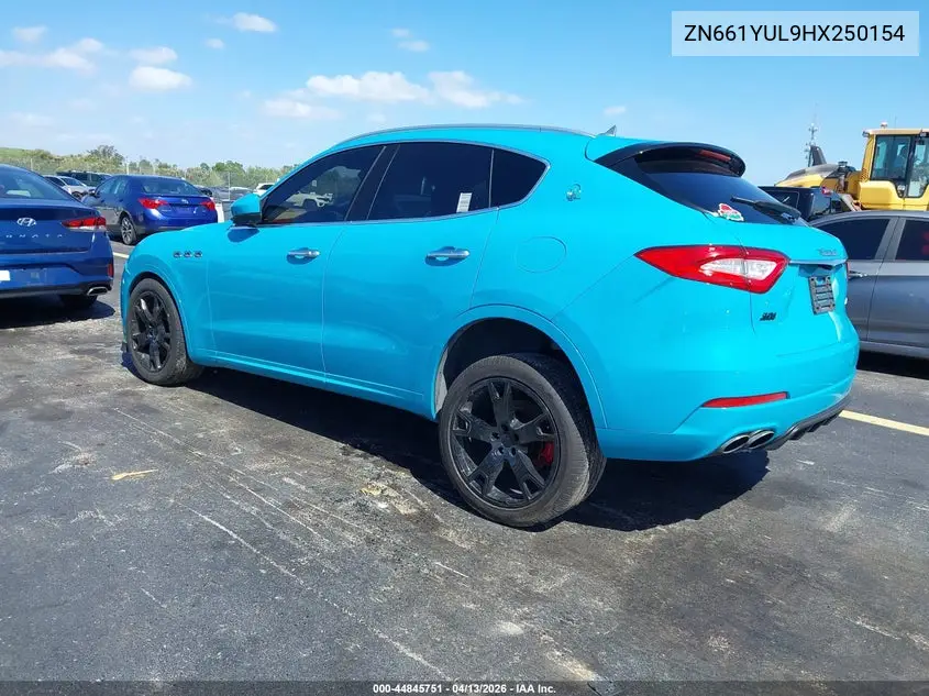2017 Maserati Levante S VIN: ZN661YUL9HX250154 Lot: 44845751