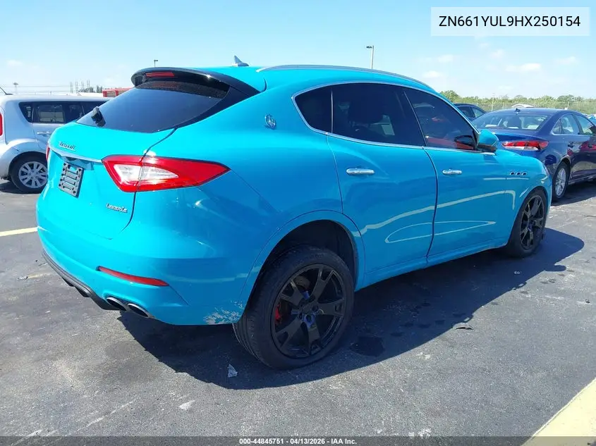 2017 Maserati Levante S VIN: ZN661YUL9HX250154 Lot: 44845751