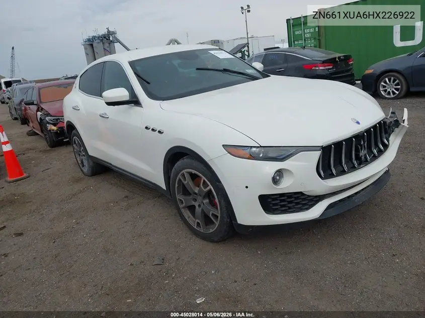 2017 Maserati Levante VIN: ZN661XUA6HX226922 Lot: 45028014
