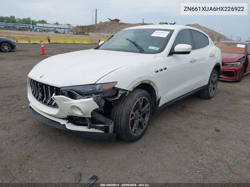 2017 Maserati Levante VIN: ZN661XUA6HX226922 Lot: 45028014