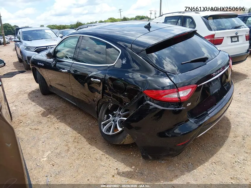 2017 Maserati Levante VIN: ZN661XUA0HX250696 Lot: 45219857