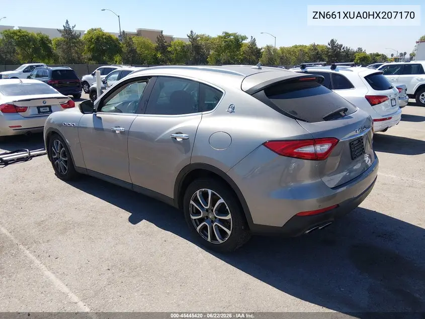 2017 Maserati Levante VIN: ZN661XUA0HX207170 Lot: 45445420