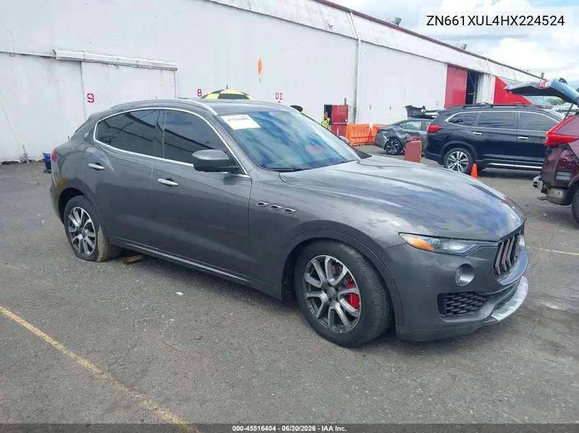 2017 Maserati Levante VIN: ZN661XUL4HX224524 Lot: 45516404
