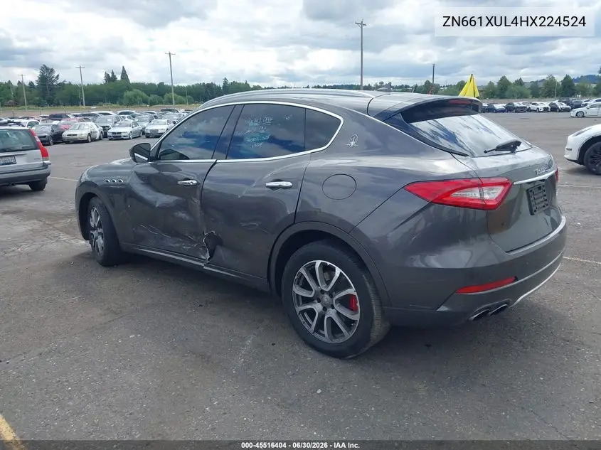 2017 Maserati Levante VIN: ZN661XUL4HX224524 Lot: 45516404